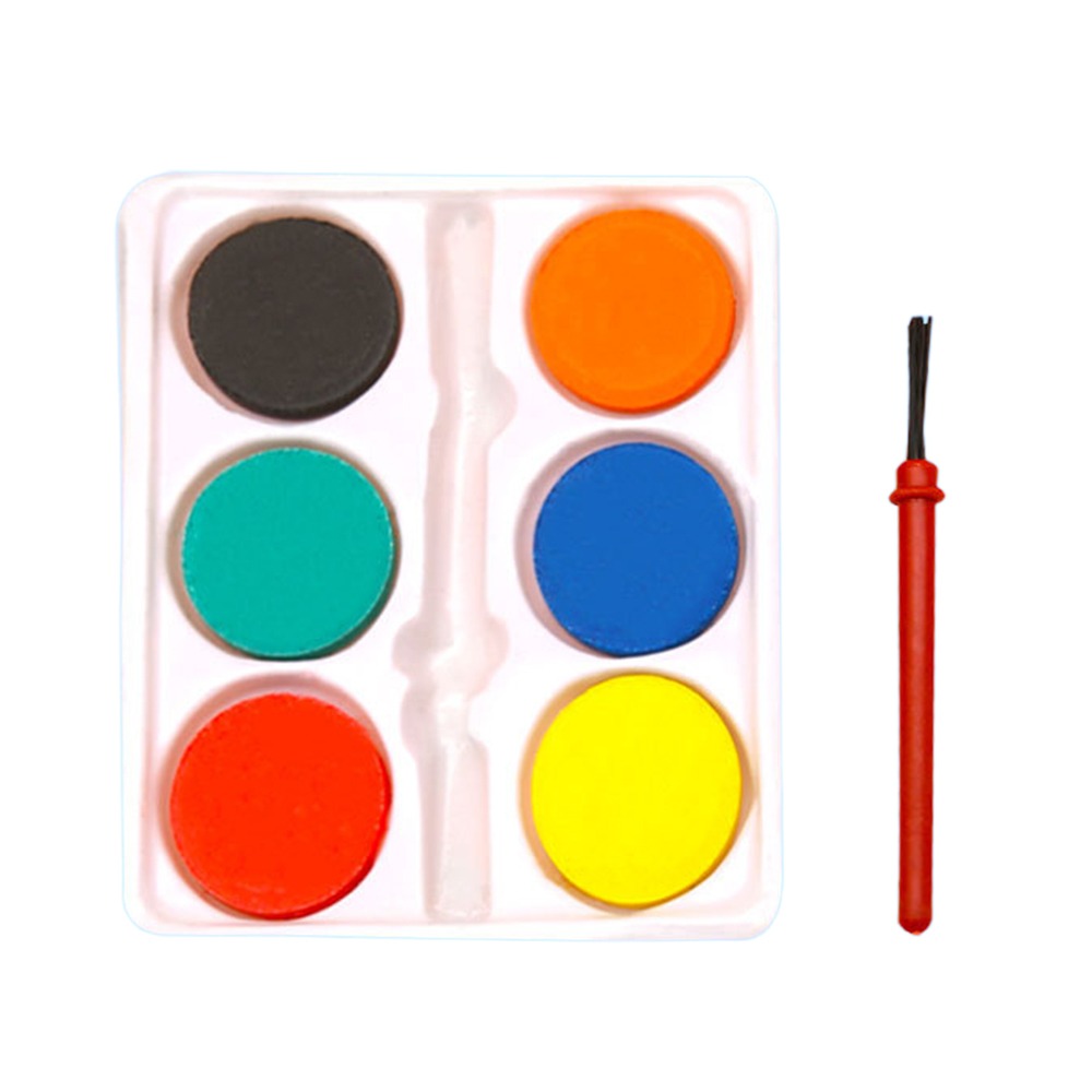 Watercolor Paint Set Solid Pigment - Portable with Painting Brush Watercolor Paint