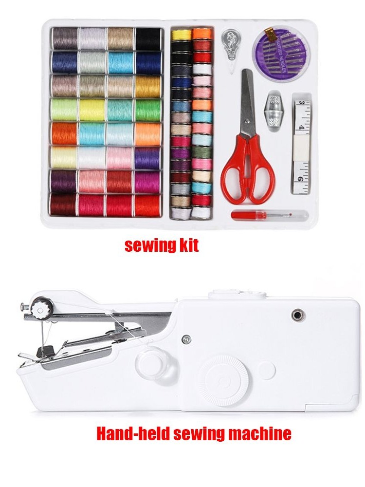 Mini Electric Sewing Machine Handheld - Locked Stitcher DIY Tool Sundries Electric