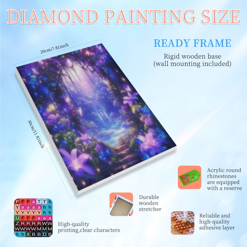RUOPOTY Framed Luminous Forest - Painting Supplies review and price