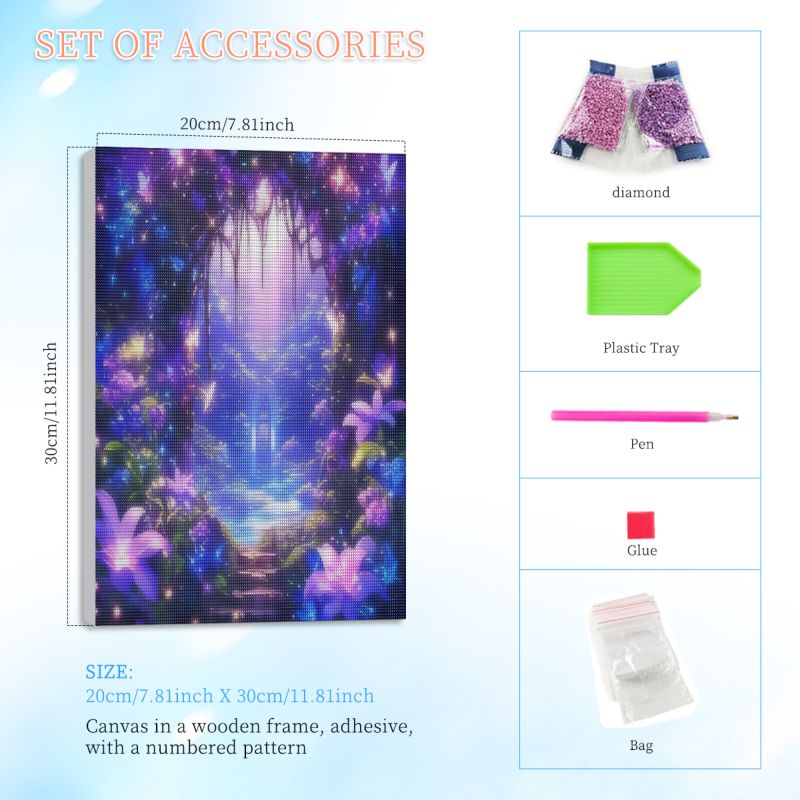 RUOPOTY Framed Luminous Forest - Painting Supplies review and price