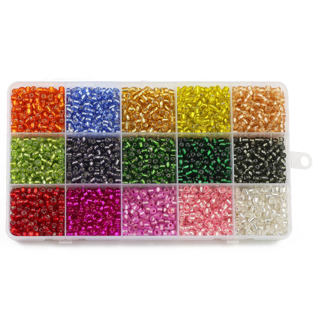 15 Colors Kit Transparent 2/3/ - Glass Seed Beads 2Mm Jewelry Making review and price