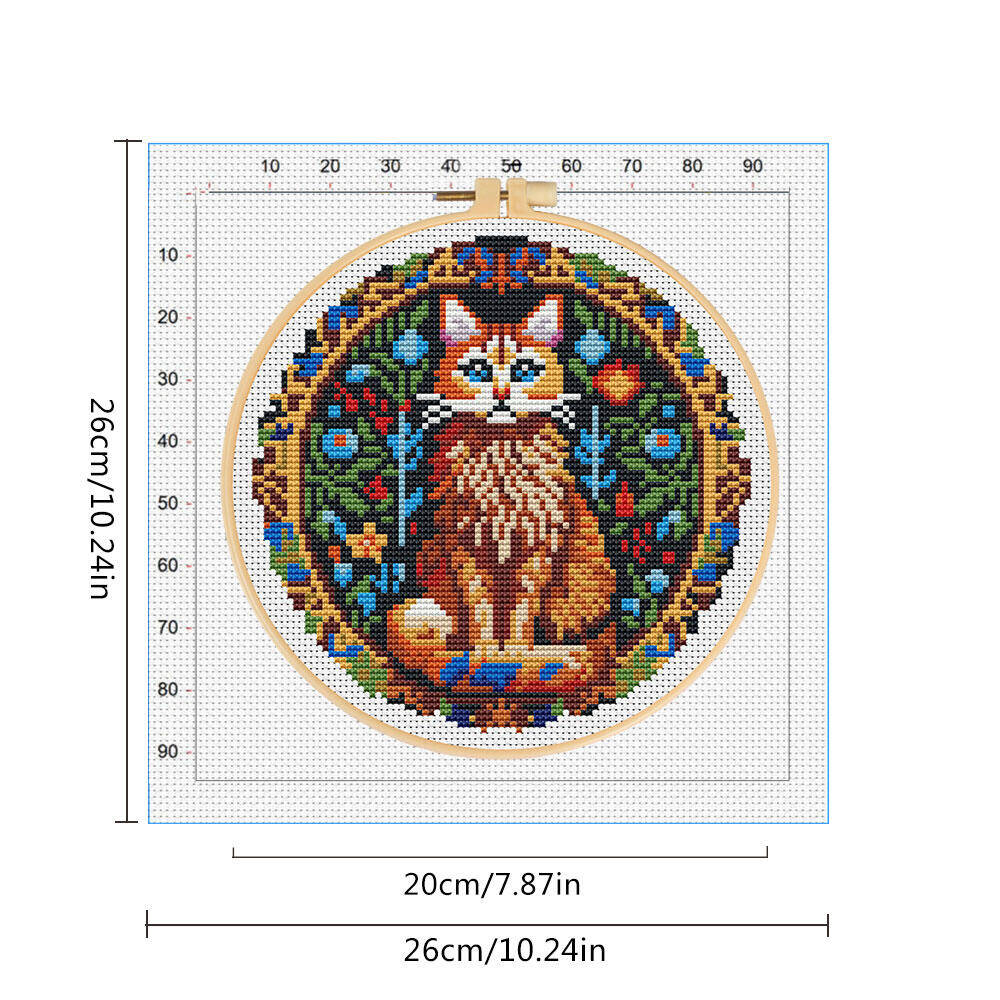 DIY Cross Stitch Cat Animal 11 - Cotton Embroidery Thread Skeins review and price