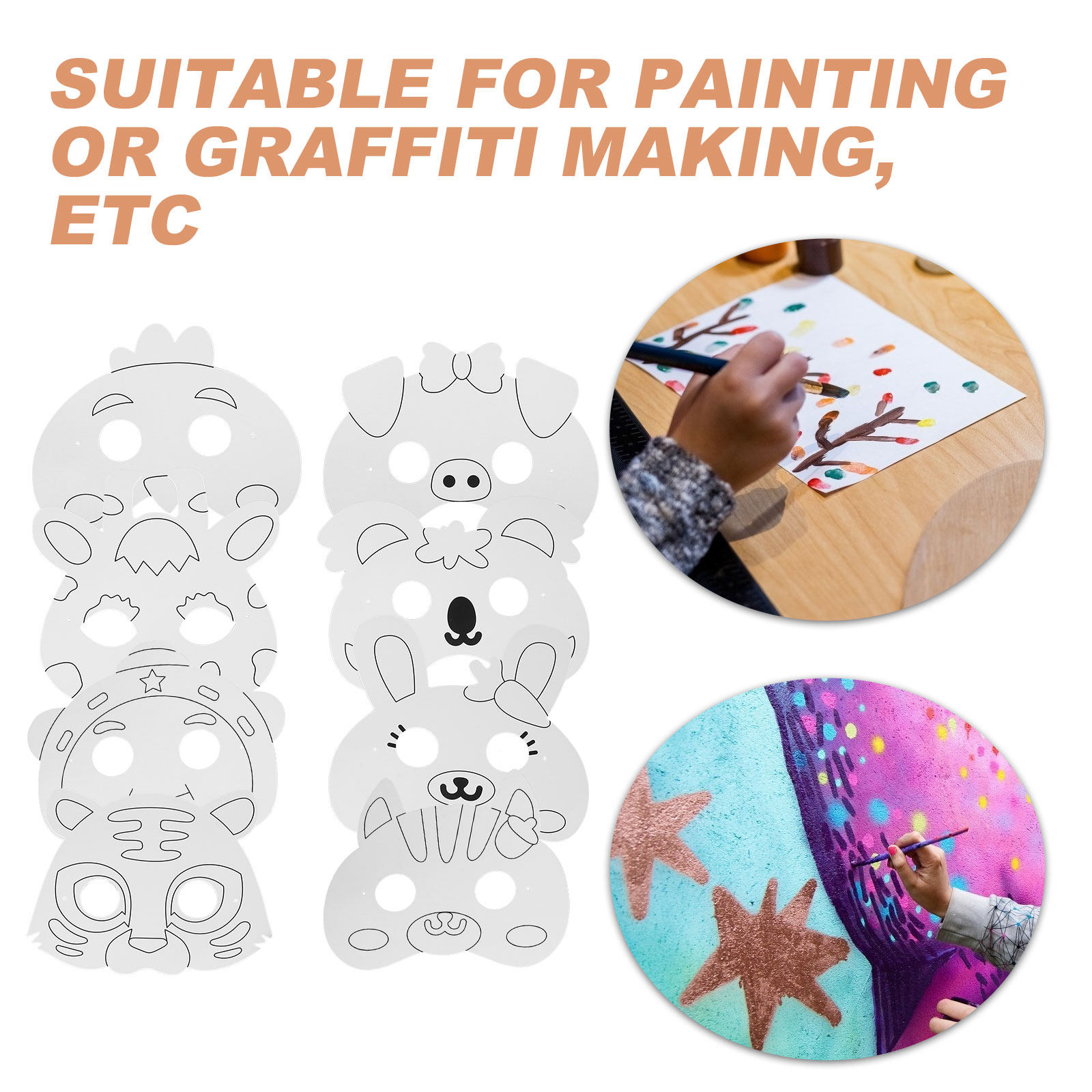 1Set Animal Shaped Blank Paper - Painting Supplies review and price