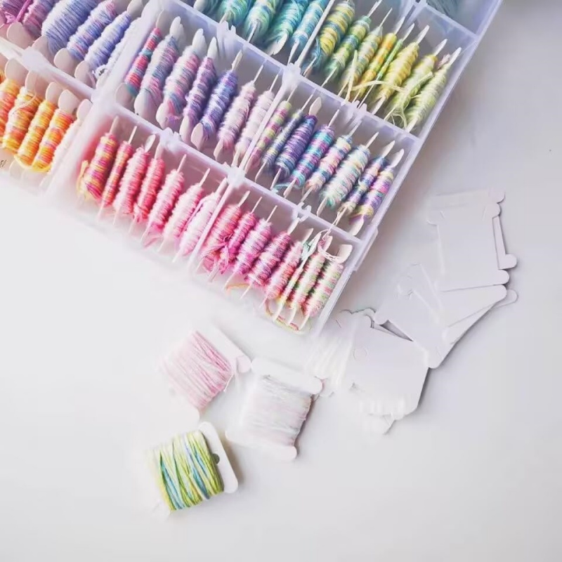 1set Embroidery Floss Bobbins  - Cotton Embroidery Thread Skeins review and price